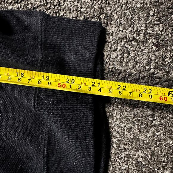 Vintage Creslan & Rayon Sweater Men’s Medium Black V-Neck Construction Logo - Picture 6 of 6